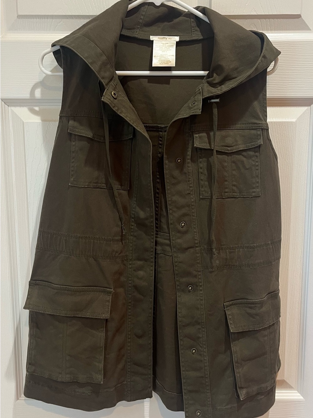 Matty M Women Hooded Utility Vest

Read